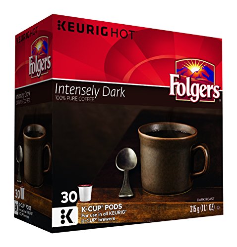 Folgers Intensely Dark K-Cup Coffee Pods, 30 K-Cup Pods, 315 Grams