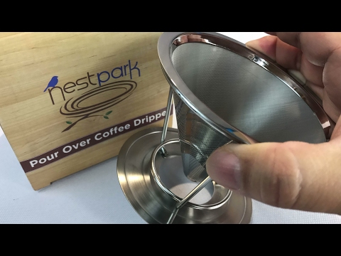 Paperless Pour Over Reusable Hand Drip Coffee Filter Cone by Nestpark
