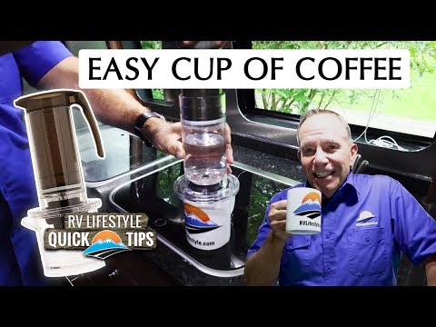 Single K-Cup French Press For Boondocking Coffee/No Power Coffee | RV Quick Tips