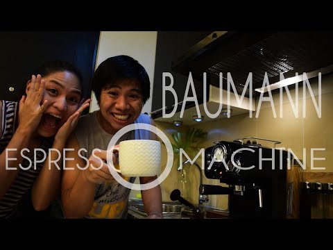 TRYING OUR VERY FIRST ESPRESSO MACHINE | Baumann Retro Espresso Machine Philippines | vlog #12