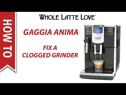How To Clear a Clogged Grinder on Gaggia Anima Espresso Machines