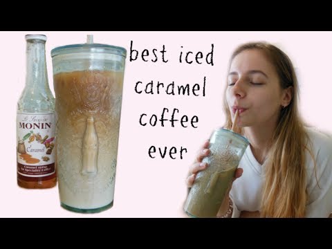 EASY Iced Caramel Coffee Recipe | BETTER THAN STARBUCKS *delicious*