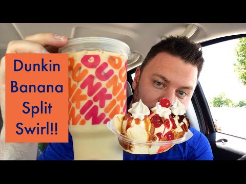 Dunkin New Banana Split Swirl Iced Coffee Review