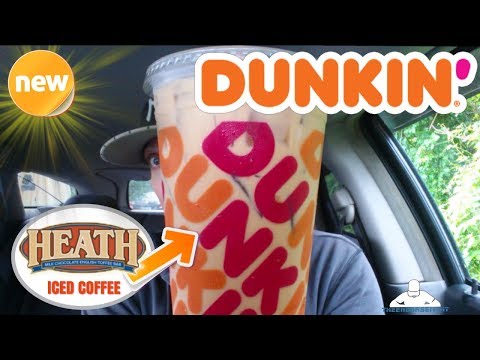 Dunkin'® Heath® Bar Iced Coffee Review! 🍫☕