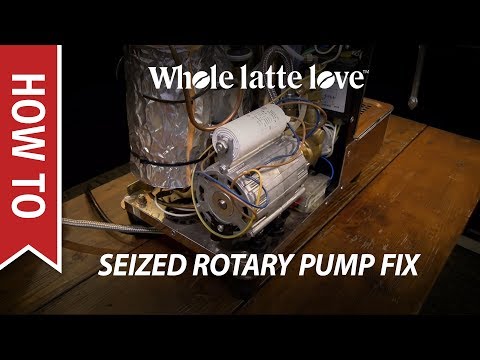 How to Fix a Seized Espresso Machine Rotary Pump