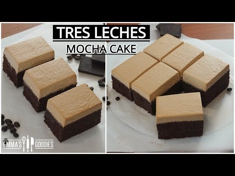 Tres Leches CHOCOLATE COFFEE Cake – Mocha Tres Leches Cake Recipe