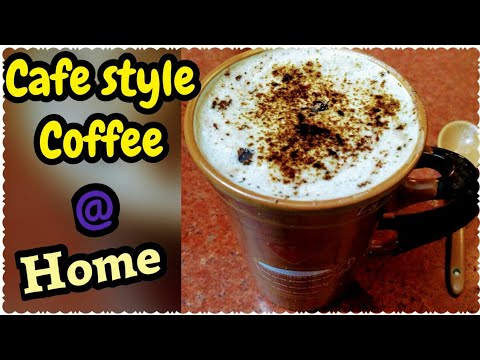 Cafe Style coffee Recipe | बिना मशीन घर पर कॉफी बनाएं | Cook with Monika