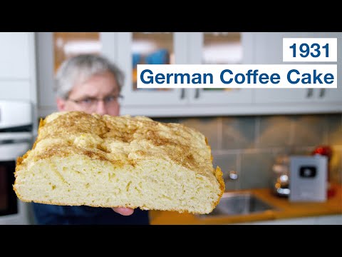 How To Make The 1931 'KC' German Coffee Cake Recipe || Glen & Friends Cooking